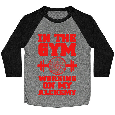 In the Gym Working on my Alchemy Baseball Tee