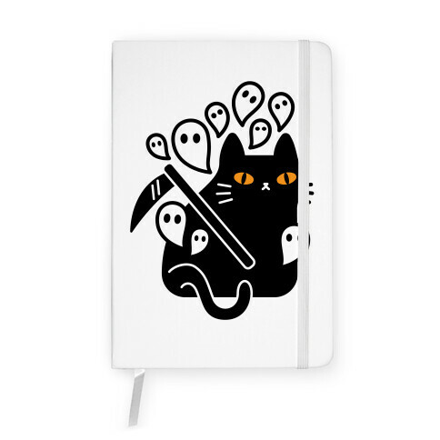 Nine Lives Reaper Cat Notebook