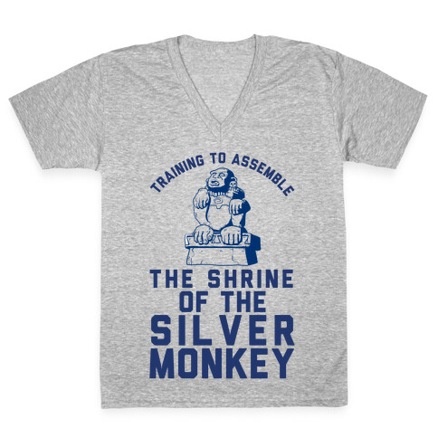 Training To Assemble The Shrine Of The Silver Monkey V-Neck Tee Shirt