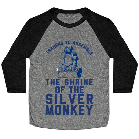 Training To Assemble The Shrine Of The Silver Monkey Baseball Tee