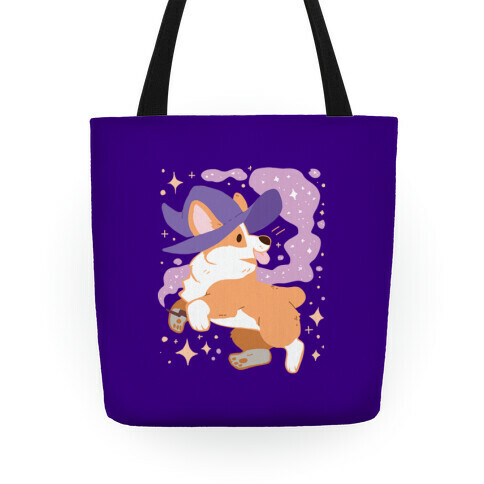 Witch Corgi Tote