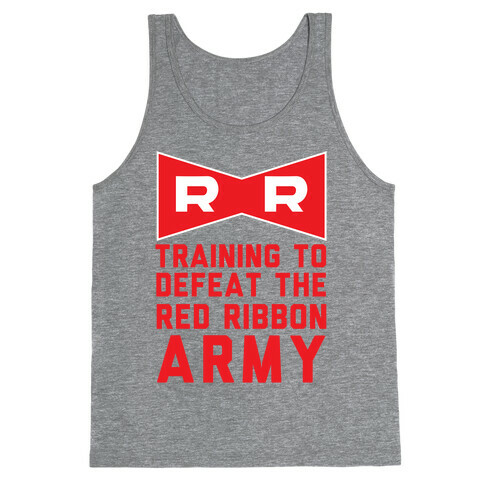 Training To Defeat The Red Ribbon Army Tank Top