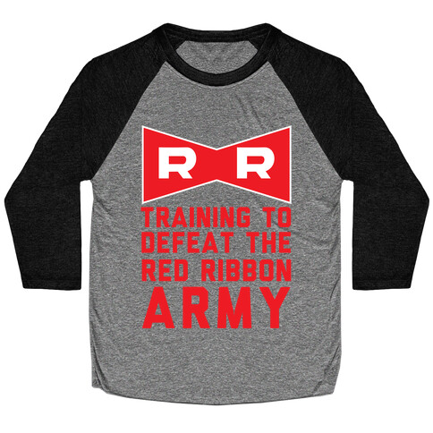 Training To Defeat The Red Ribbon Army Baseball Tee