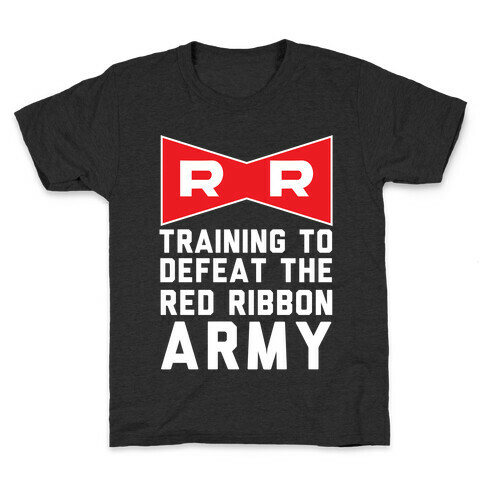 Training To Defeat The Red Ribbon Army Kids T-Shirt