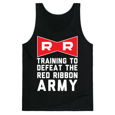 Training To Defeat The Red Ribbon Army Tank Top