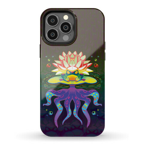 Psychedelic Lily Frog Phone Case
