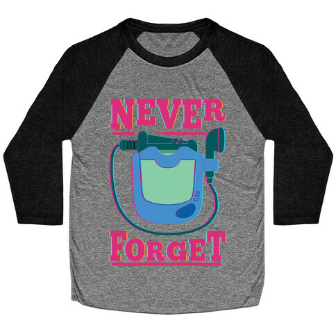 Never Forget Hit Clips Baseball Tee