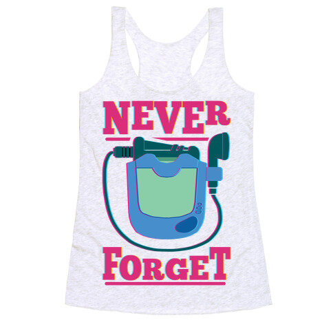 Never Forget Hit Clips Racerback Tank Top