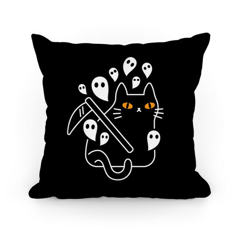 Nine Lives Reaper Cat Pillow