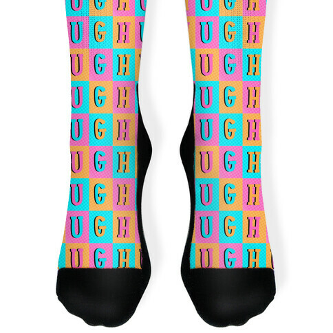 Ugh Pop Art Style Sock
