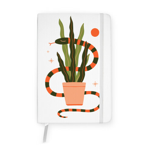 Snake in a Snake Plant Notebook