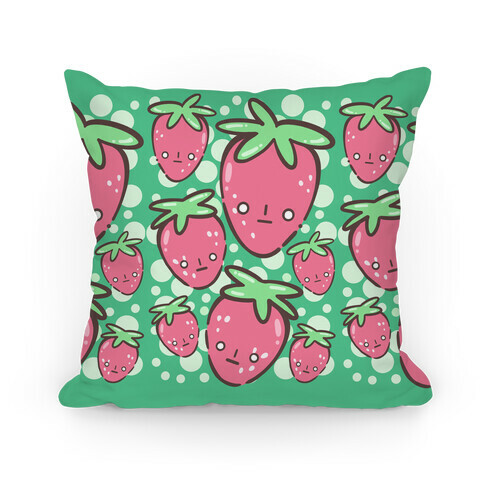 Indifferent Strawberries Pillow