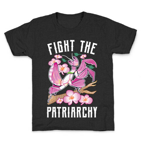 Fight The Patriarchy Orchid Mantis Kids T-Shirt