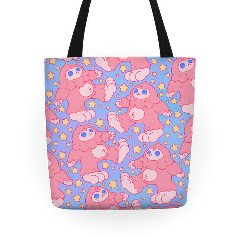 Kawaii Bigfoot Pattern Tote