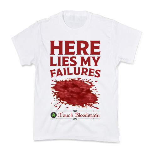 Here Lies My Failures Kids T-Shirt