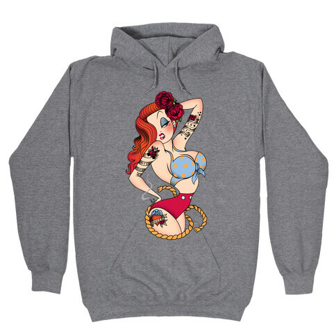 Pin-Up Tattoo Jessica Hooded Sweatshirt