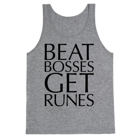 Beat Bosses Get Runes Parody Tank Top