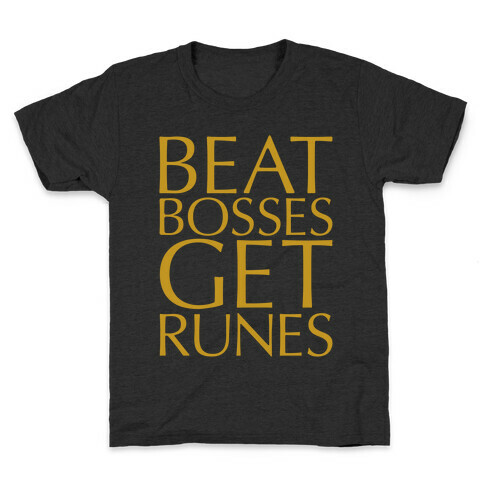Beat Bosses Get Runes Parody Kids T-Shirt