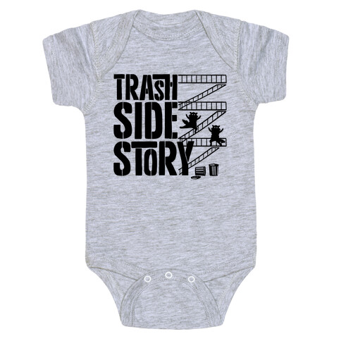 Trash Side Story Raccoon Parody Baby One-Piece
