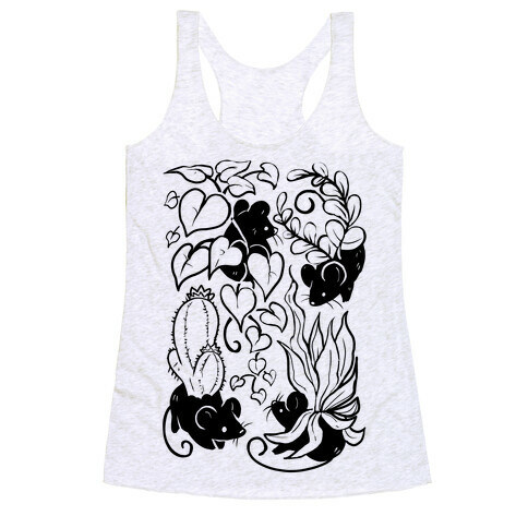 Mouse Plants Racerback Tank Top