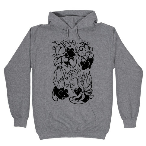 Mouse Plants Hooded Sweatshirt