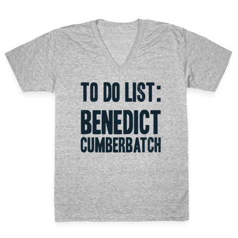 To Do List Benedict V-Neck Tee Shirt