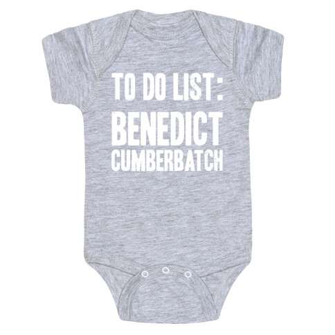 To Do List Benedict Baby One-Piece