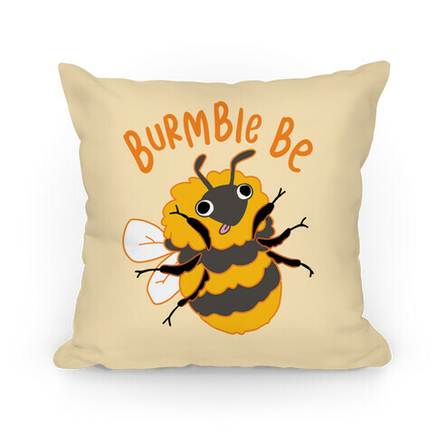Burmble Be Derpy Bee Pillow