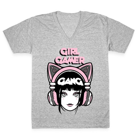 Girl Gamer Gang V-Neck Tee Shirt