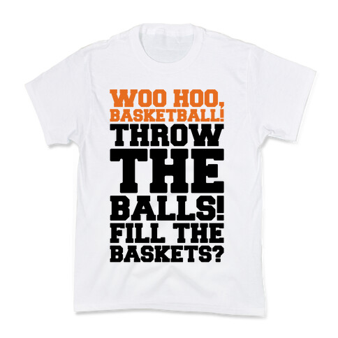 Woo Hoo Basketball Parody Kids T-Shirt