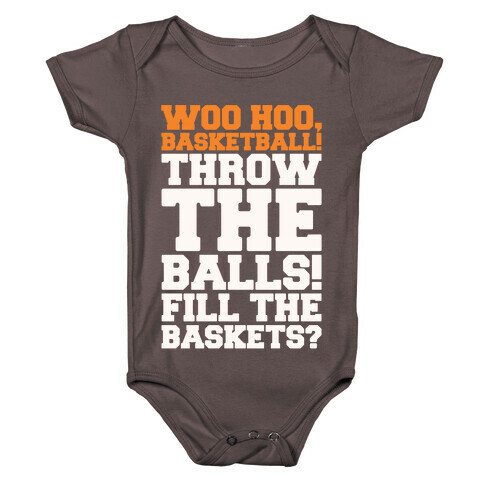 Woo Hoo Basketball Parody Baby One-Piece