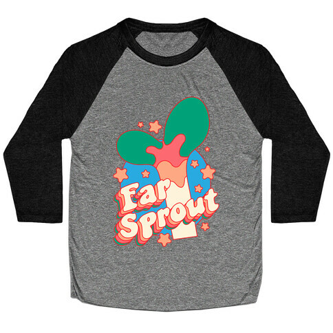 Far Sprout Groovy Plant Sprout Baseball Tee