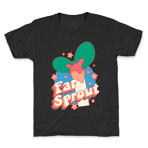 Far Sprout Groovy Plant Sprout Kids T-Shirt