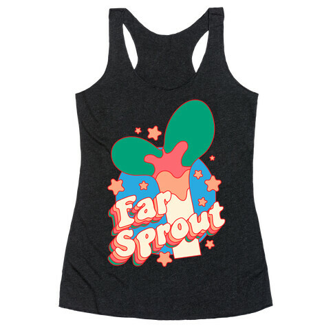 Far Sprout Groovy Plant Sprout Racerback Tank Top