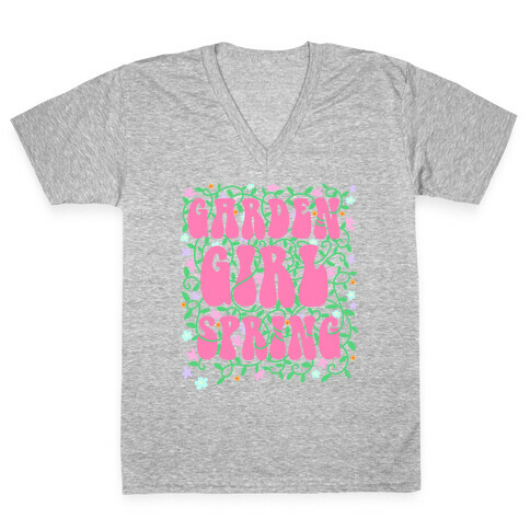 Garden Girl Spring V-Neck Tee Shirt