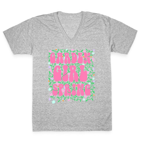 Garden Girl Spring V-Neck Tee Shirt