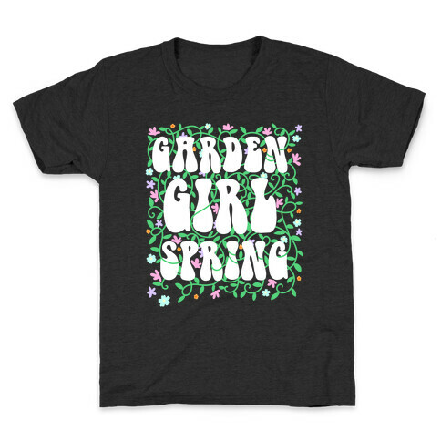 Garden Girl Spring Kids T-Shirt