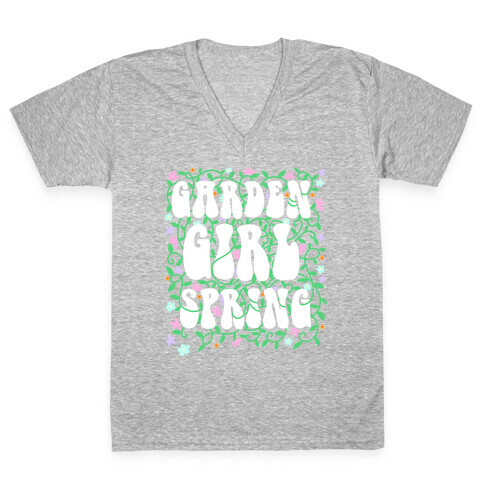 Garden Girl Spring V-Neck Tee Shirt