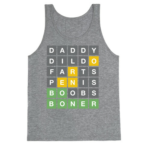 NSFW Word Game Tank Top