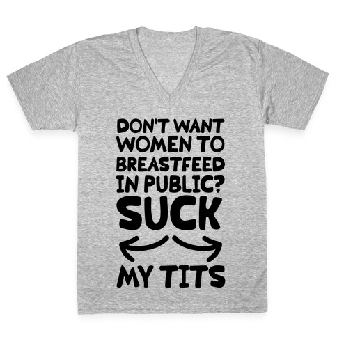 Suck my Tits V-Neck Tee Shirt