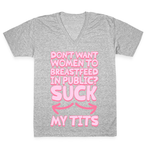 Suck my Tits V-Neck Tee Shirt