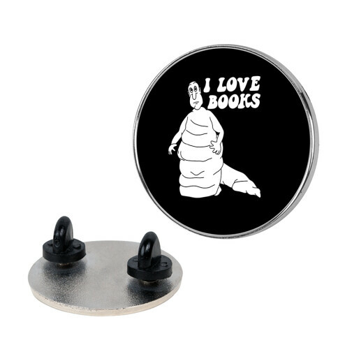 I Love Books Pin