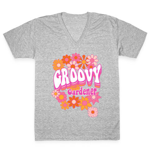 Groovy Gardener V-Neck Tee Shirt