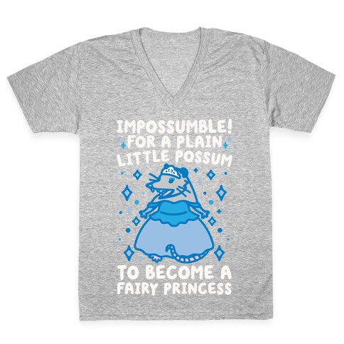 Impossumble Possum Parody V-Neck Tee Shirt