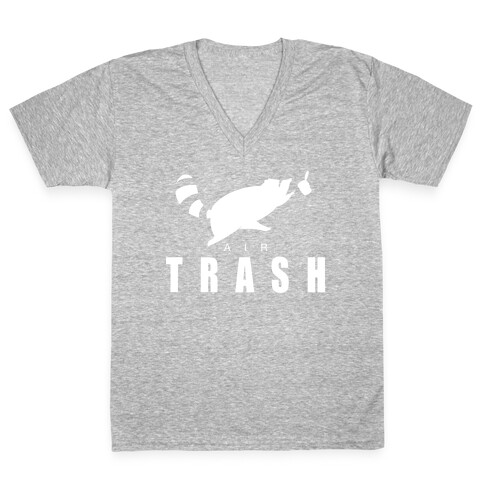Air Trash (white) V-Neck Tee Shirt