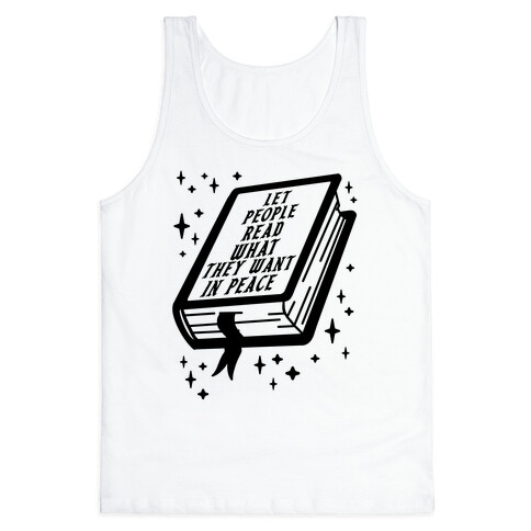 Let People Read What they Want in Peace Tank Top