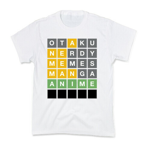 Anime Otaku Wordle Kids T-Shirt