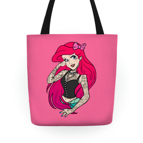 Punk Mermaid Princess Tote