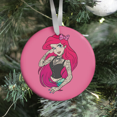 Punk Mermaid Princess Ornament