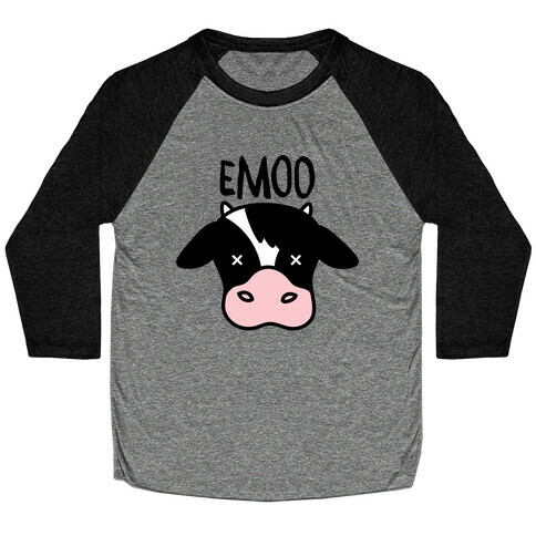 Emoo Emo Cow Baseball Tee